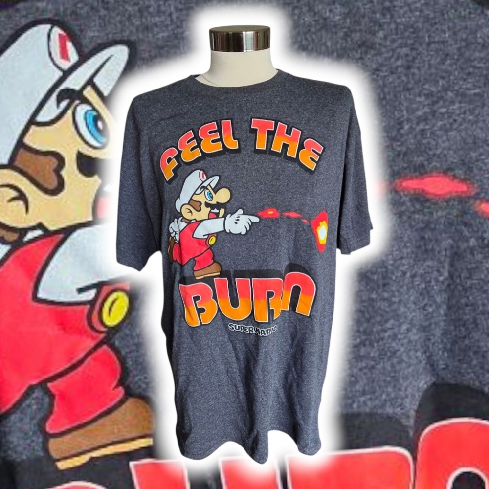 🌻Nintendo Super Mario Gray T-Shirt